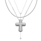 Icy Cross 3-Piece Necklace Bundle