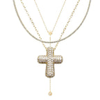 Icy Cross 3-Piece Necklace Bundle