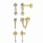 Flat Back Earrings Set Collection
