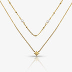 Sunlit Pearl Necklace 2 Pieces Set