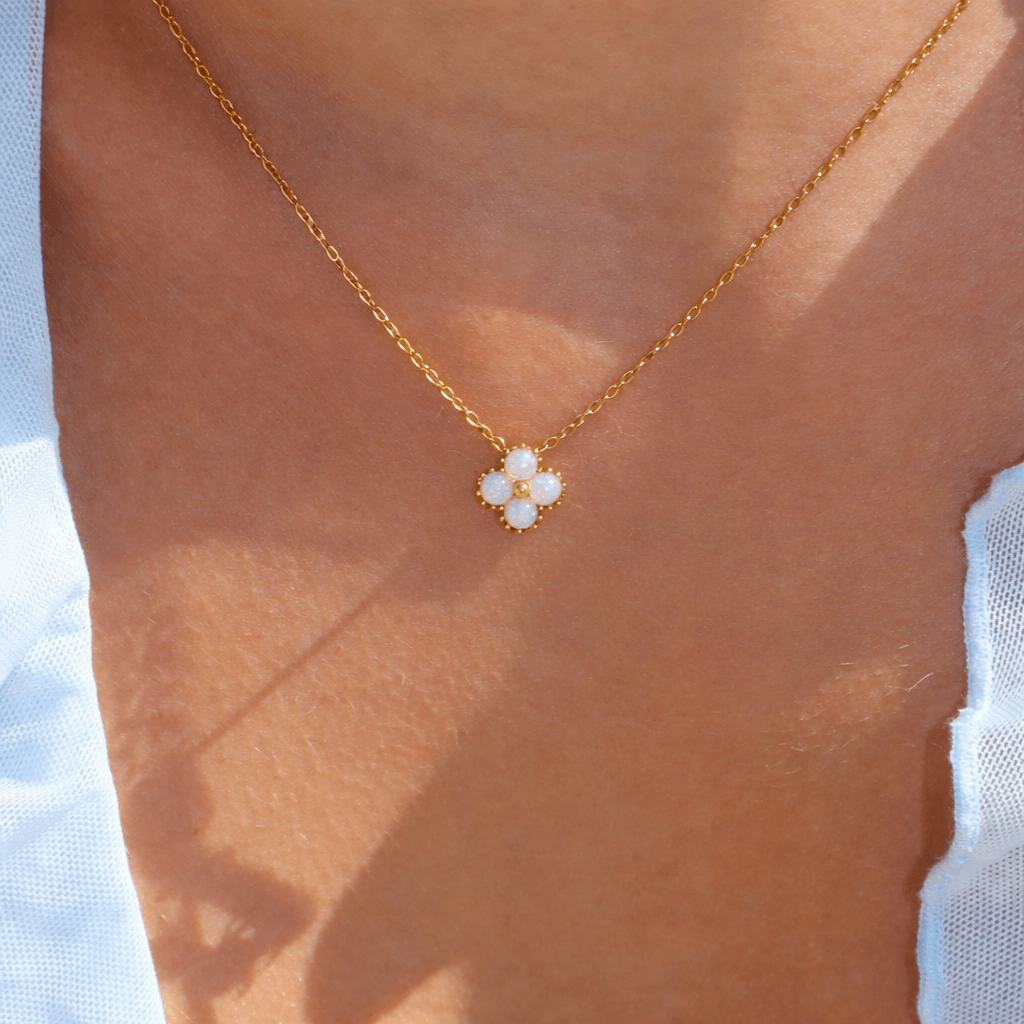 Opal Blossom Necklace