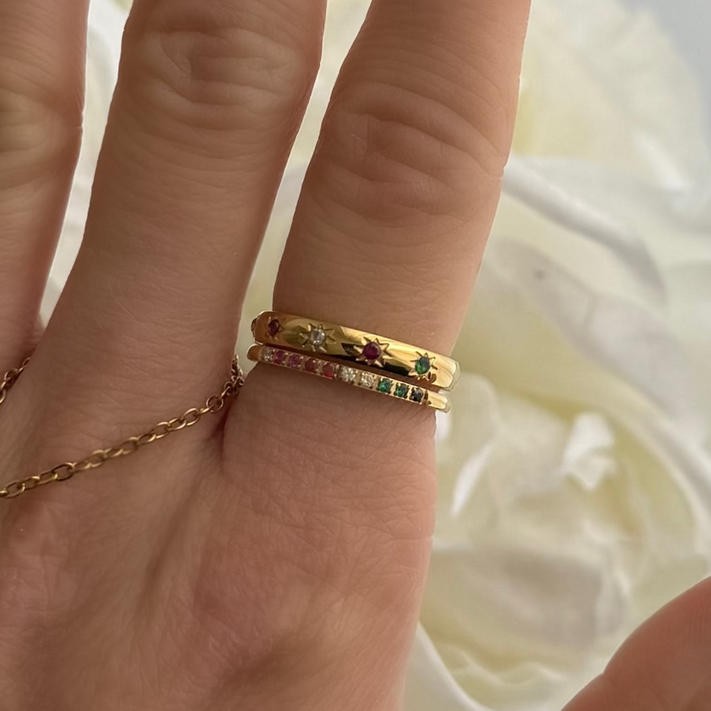 Rainbow's End 2-Piece Ring Set