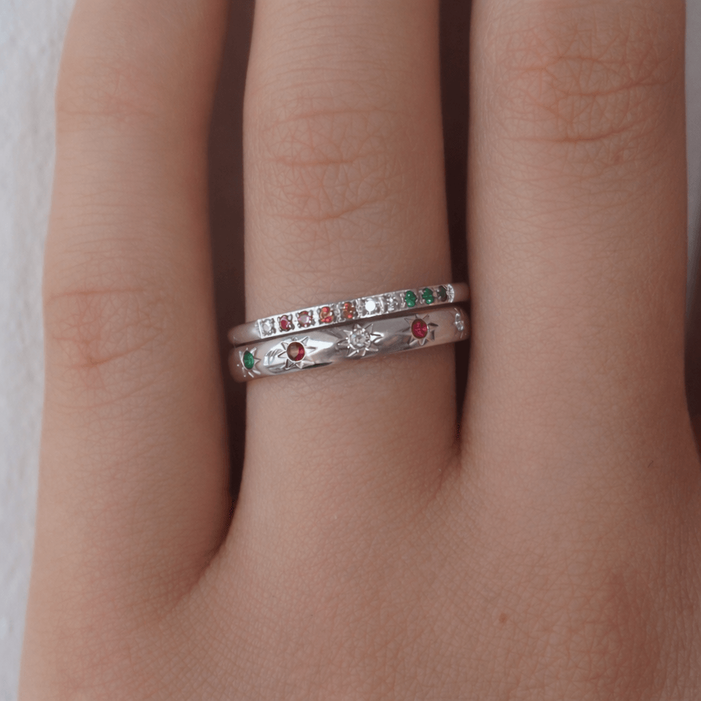 Rainbow's End 2-Piece Ring Set