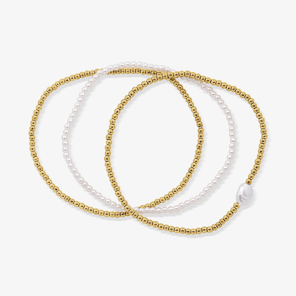 Sweet Luxe Beaded Bracelet 4 Piece Set
