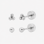 Tiny Crush Flat Back 2 Piece Earring Set