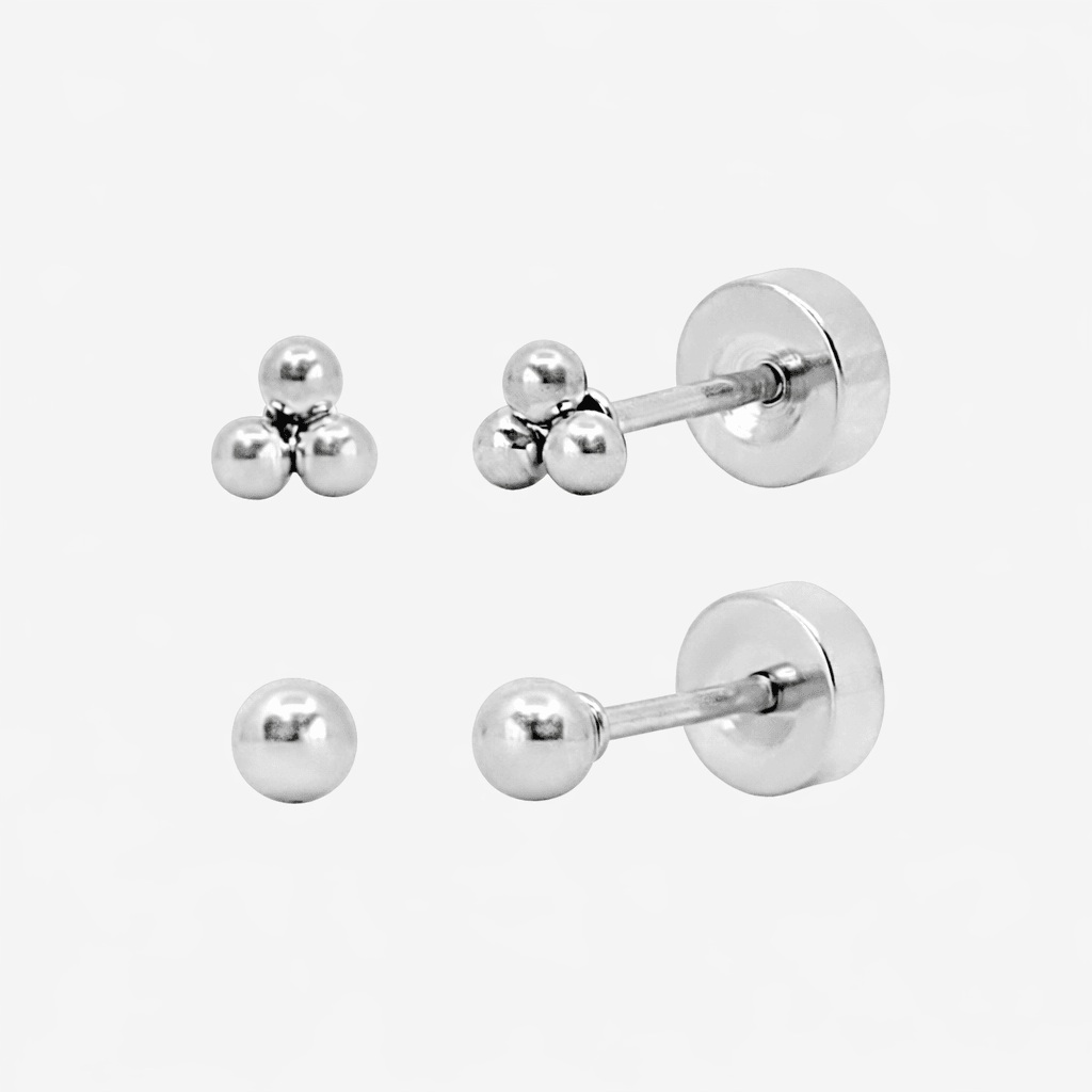 Tiny Crush Flat Back 2 Piece Earring Set
