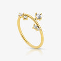 Triple Spark Drop Ring